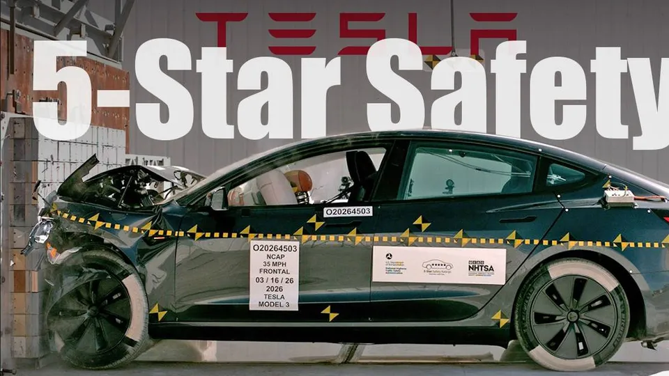 2026 Model 3 四項 NHTSA 安全評級全數五星