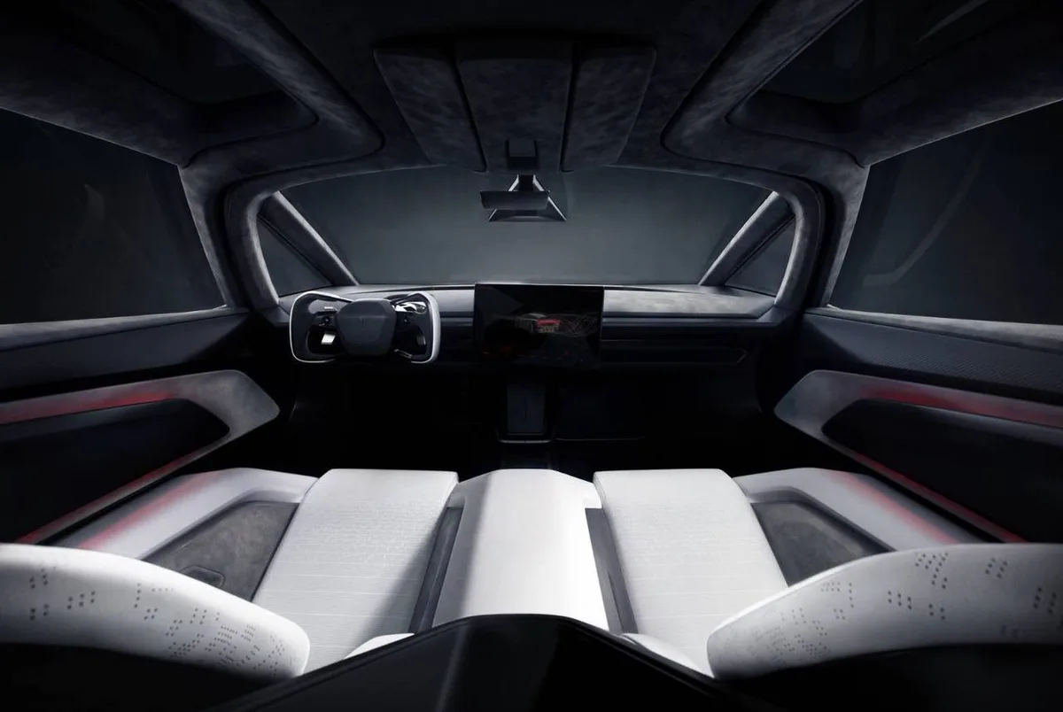 Tesla Roadster 內裝 Ultrawhite 白色座艙與中央螢幕